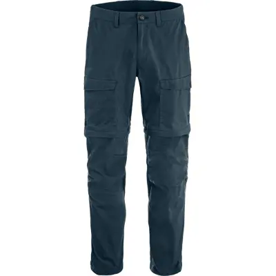 Fjällräven Men's Abisko Hybrid Trail Trousers Zip-Off Navy