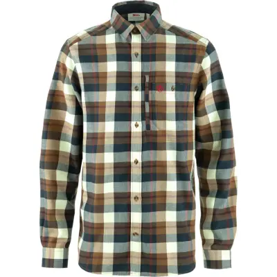 Fjällräven Men's Fjällglim Shirt Wood Brown-chalk White