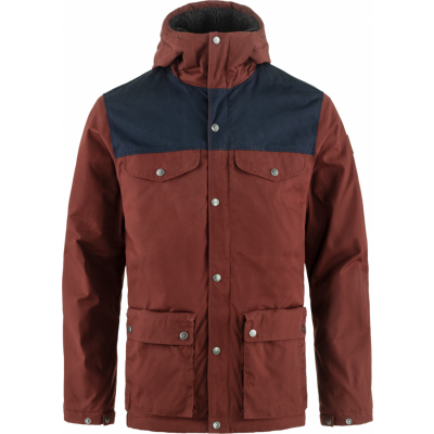 Fjällräven Men's Greenland Winter Jacket Maroon-Dark Navy