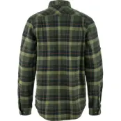Fjällräven Men's Singi Heavy Flannel Shirt Black-deep Forest