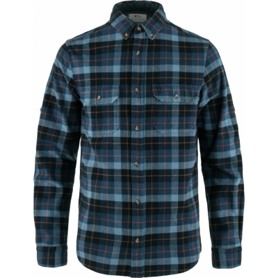 Fjällräven Men's Singi Heavy Flannel Shirt Dark Navy-Indigo Blue