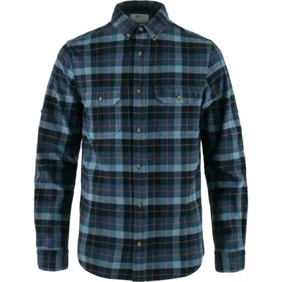 Fjällräven Men's Singi Heavy Flannel Shirt Dark Navy-Indigo Blue