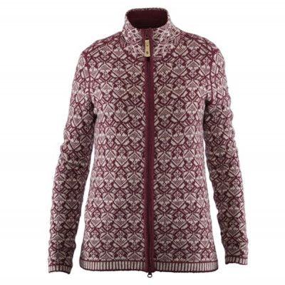 Fjällräven Snow Cardigan W Dark Garnet