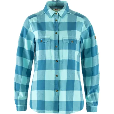 Fjällräven Women's Övik Heavy Flannel Shirt Dawn Blue-breeze Blue
