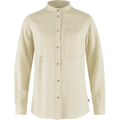 Fjällräven Women's Övik Hemp Shirt Long Sleeve Chalk White