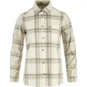 Fjällräven Women's Övik Lite Flannel Shirt Chalk White-fossil