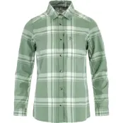 Fjällräven Women's Övik Lite Flannel Shirt Misty Green-eggshell