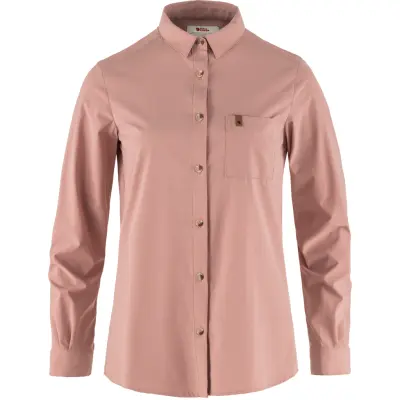 Fjällräven Women's Övik Lite Shirt Long Sleeve Dusty Rose