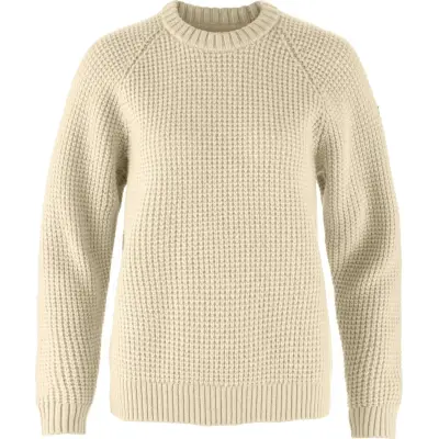 Fjällräven Women's Övik Waffle Knit Light Beige