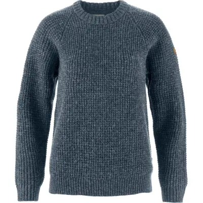 Fjällräven Women's Övik Waffle Knit Navy