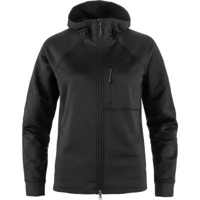 Fjällräven Women's Abisko Grid Fleece Hoodie Black