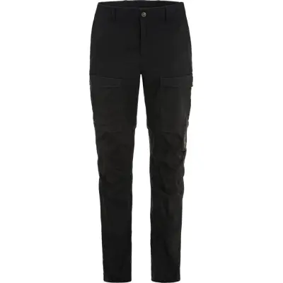 Fjällräven Women's Abisko Hybrid Trail Trousers Zip-Off Black