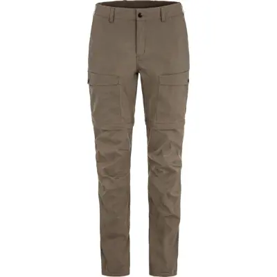 Fjällräven Women's Abisko Hybrid Trail Trousers Zip-Off Suede Brown