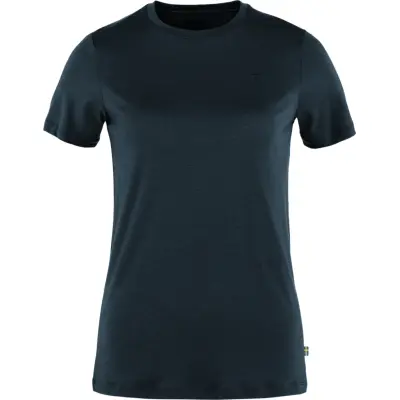 Fjällräven Women's Abisko Wool Short Sleeve Black