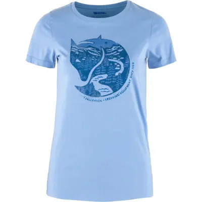 Fjällräven Women's Arctic Fox Print T-shirt Ultramarine