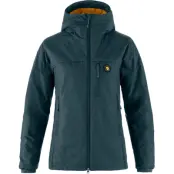 Fjällräven Women's Bergtagen 60 Insulation Jacket Mountain Blue-mustard Yellow