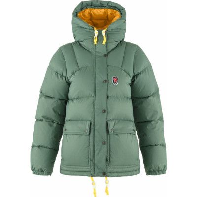 Fjällräven Women's Expedition Down Lite Jacket Patina Green-mustard Yellow