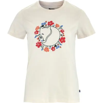 Fjällräven Women's Fjällblomster Fox T-Shirt Chalk White