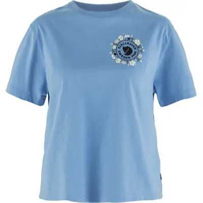 Fjällräven Women's Fjällblomster Logo T-Shirt Ultramarine
