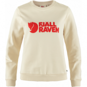 Fjällräven Women's Fjällräven Logo Sweater Chalk White-Flame Orange