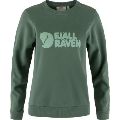 Fjällräven Women's Fjällräven Logo Sweater Deep Patina/Misty Green