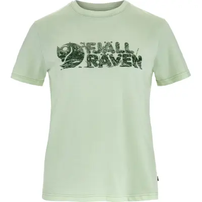 Fjällräven Women's Lush Logo T-Shirt Soft Jade