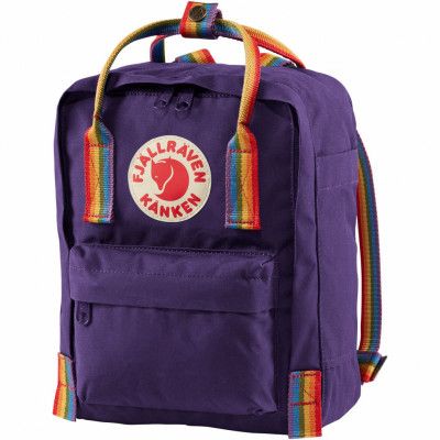 Kånken Rainbow Mini, Purple-Rainbow Pattern, Onesize,  Fjällräven