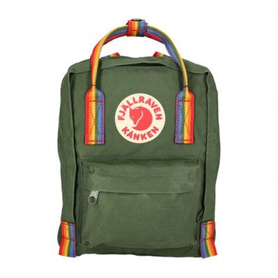 Kånken Rainbow Mini, Spruce Green-Rainbow Pattern, Onesize,  Ryggsäckar