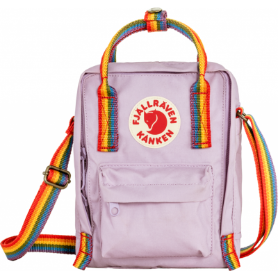 Fjällräven Kånken Rainbow Sling Pastel Lavender/Rainbow
