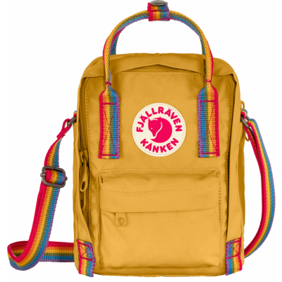 Fjällräven Kånken Rainbow Sling Ochre-Rainbow Pattern