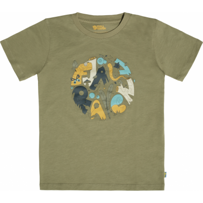 Fjällräven Kids' Forest Findings T-Shirt Light Olive