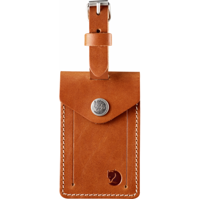 Fjällräven Leather Luggage Tag Leather Cognac