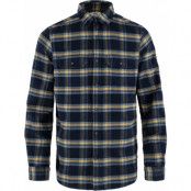 Men's Övik Heavy Flannel Shirt Dark Navy-Buckwheat Brown