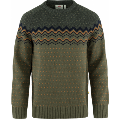 Fjällräven Men's Övik Knit Sweater Laurel Green/Deep Forest