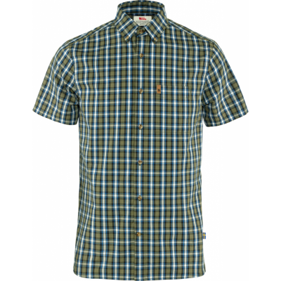 Fjällräven Men's Övik Shirt Ss Green/Alpine Blue