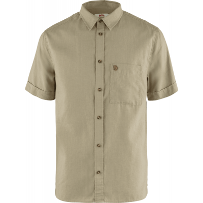 Fjällräven Men's Övik Travel Shirt Short Sleeve Sand Stone