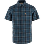 Fjällräven Men's Övik Travel Shirt Short Sleeve Indigo Blue-Dark Navy