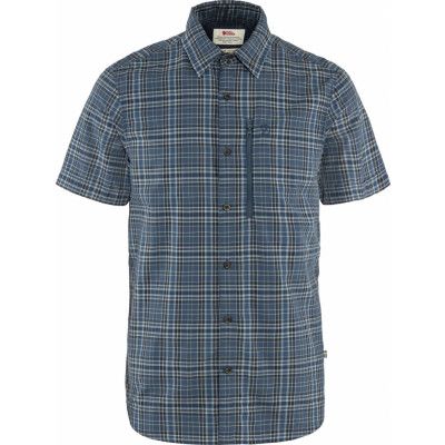 Fjällräven Men's Abisko Hike Shirt Shortsleeve Indigo Blue/Dark Navy