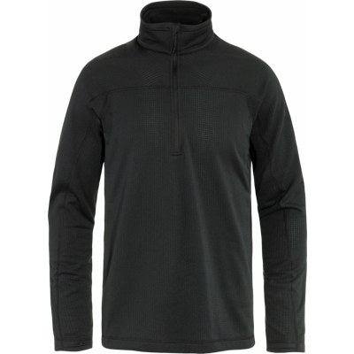 Fjällräven Men's Abisko Lite Fleece Half Zip Black