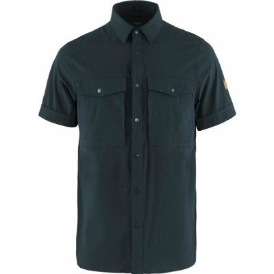 Fjällräven Men's Abisko Trekking Shirt SS Dark Navy