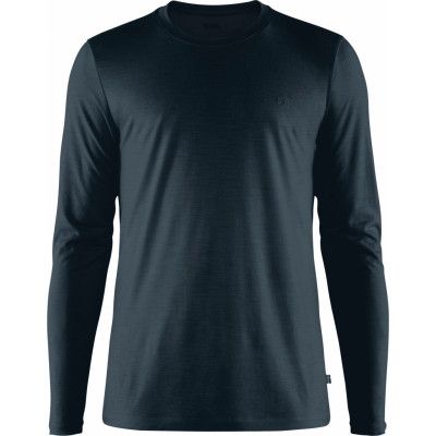 Fjällräven Men's Abisko Wool Ls Dark Navy