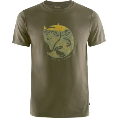 Fjällräven Men's Arctic Fox T-shirt Dark Olive