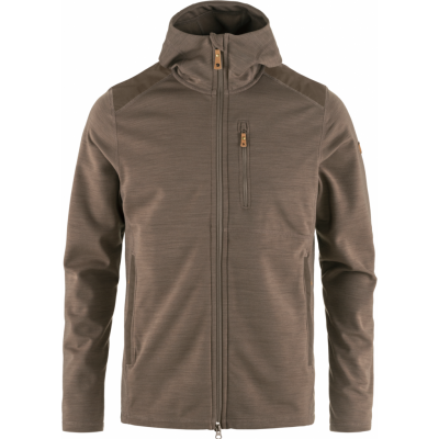 Fjällräven Men's Keb Fleece Hoodie Suede Brown