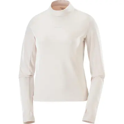 Salomon Women's Shkout Bliss Long Sleeve Tee Whisper White