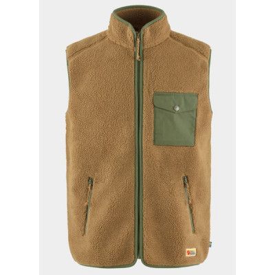 Vardag Pile Fleece Vest M, Buckwheat Brown-Laurel Green, Xl,  Västar