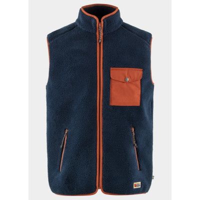 Vardag Pile Fleece Vest M, Navy-Autumn Leaf, 2xl,  Västar
