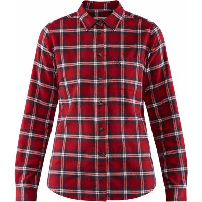 Fjällräven Women's Övik Flannel Shirt Deep Red