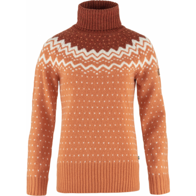 Fjällräven Women's Övik Knit Roller Neck Desert Brown-Autumn Leaf