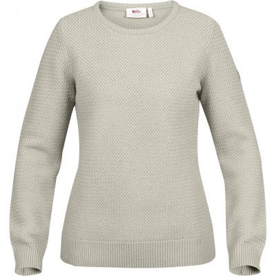 Fjällräven Women's Övik Structure Sweater Egg Shell/Grey