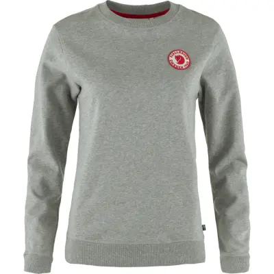 Fjällräven Women's 1960 Logo Badge Sweater Grey-Melange